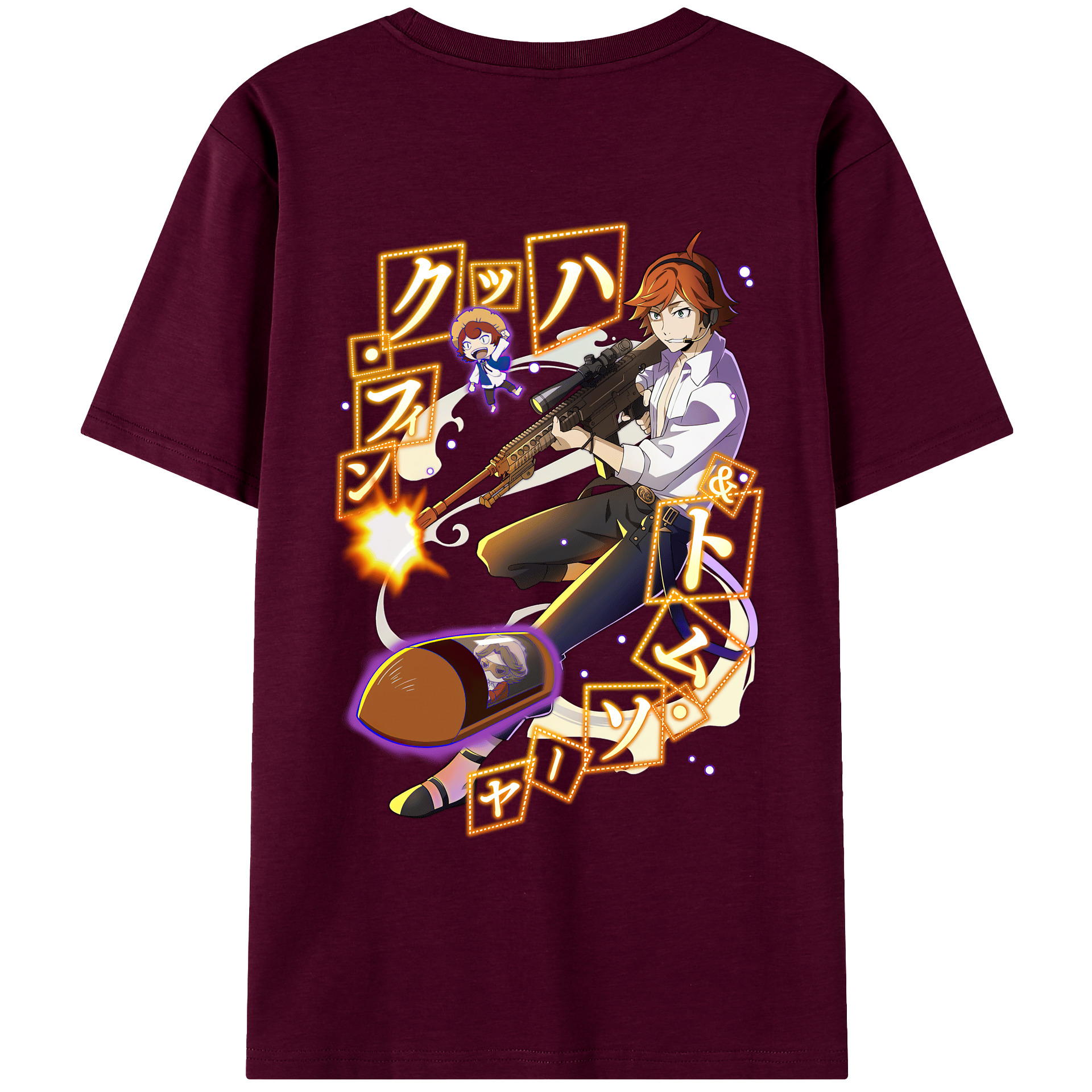 （画像用） 文豪ストレイドッグス Bungo Stray Dogs レディース半袖Tシャツ(バックプリント)